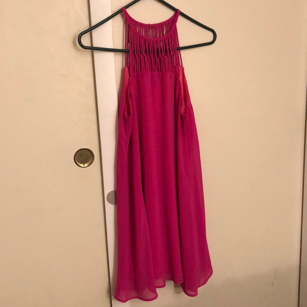 Hot Pink Shift Dress